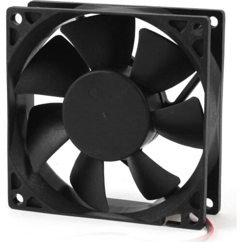 CAA Hot 80mm DC 12V 2pin PC Computer Desktop Case CPU Cooler Cooling Fan