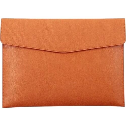 PU Leather A4 File Folder Document Holder Waterproof Portfolio Envelope Folder Case with Snap Closure