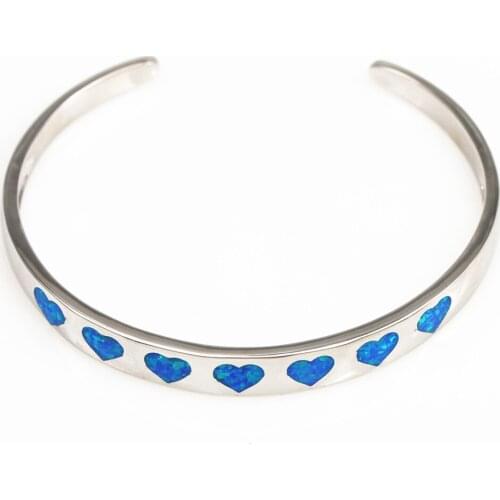 JZP0229 New womens bracelets heart-shaped opal bangles for women’s home gifts