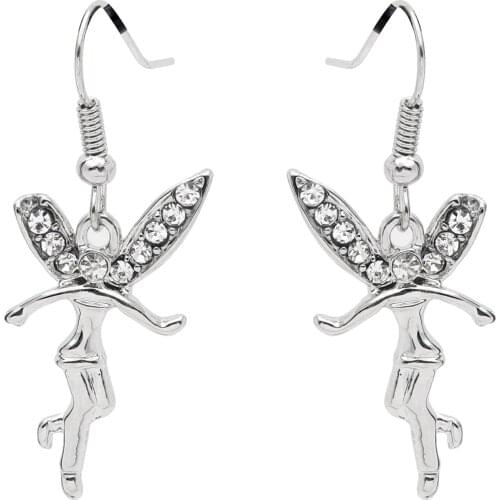 Fashion angel zircon earring gold-color jewelry for women spirit wedding new Distribution 2017 wish crystal angel earring