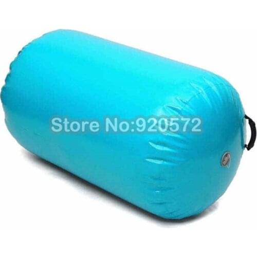 Free Shipping 0.6x1m PVC Material Made Gymnastics Exercise Use Inflatable Air Roll