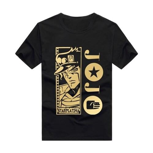 New JOJOS BIZARRE ADVENTURE T-shirt Cosplay t-Shirt Anime Cotton Tees unisex