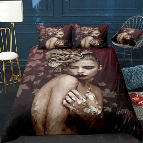 Autumn Days Quilt Cover Pillowcase 3Piece Comforter Bedding Set With Pillow Case Single Double Duvet Cover Home Decora