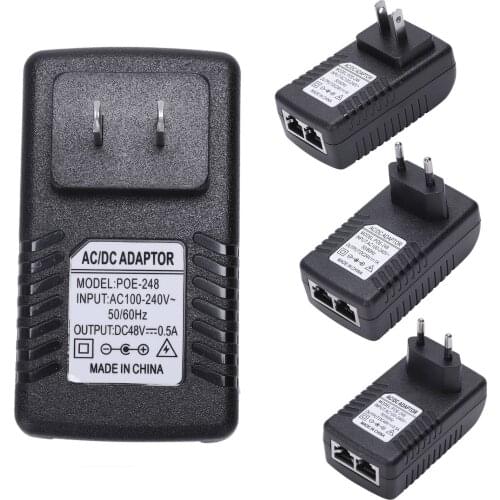 Power Supply Ethernet POE Injector Adapter for IP Phone Gateway IP Camera