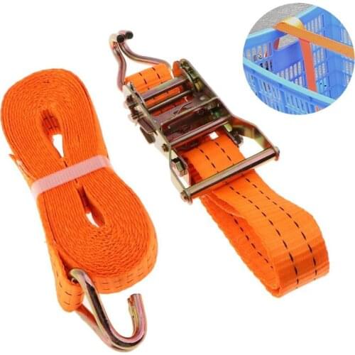 Porable Tensioning Belts Adjustable Cargo Straps For Car Motorcycle Bike Ratchet Tie-Down Belt For Luggage Bag Bind Belts