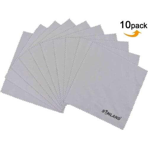 Sinland Microfiber Cleaning Clothes For Phone Screen Camera Eyeglasses Laptops Lens Glasses Windows Mirrors 7Inx7In 10 Pack