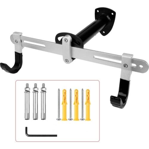 Bicycle Storage Rack Wall Mount 50 KG Capacity Rustic Alloy Rack Tilting Depth Width Multi Adjust W/ Stainless Expansion Bolts