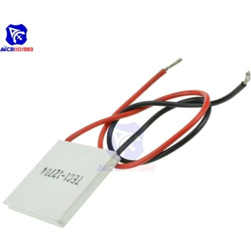 Diymore TEC1-12704 Heat Sink Thermoelectric Cooler Cooling Pad Peltier Plate 30x30mm