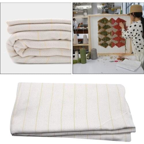 2.1x1meter Monk Cloth Tufting Cloth Marked Lines Woven for Making Garments DIY