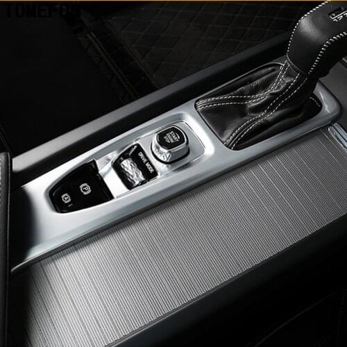 TOMEFON For Volvo XC60 XC 60 2018 2019 LHD Car Electronic Handbrake Covers Parking Hand Brake Trim Interior Accessories