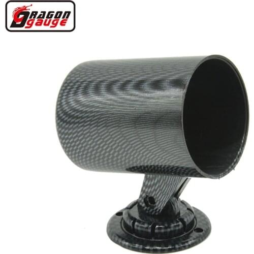 Dragon gauge Universal Carbon Fiber 52mm Car pod holders motorcycle Racing Refit water temp gauge pods