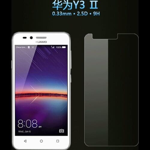 Huawei Y3II Y3 II Tempered Glass Screen Protector Guard Film For Huawei Y3 II Y3II (Huawei Y3 2) 4.5" Glass Protective Film