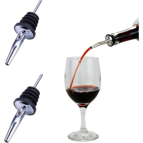 1Pc Stainless Steel Liquor Pourer Flow Wine Bottle Pour Spout Stoppers Home Garden