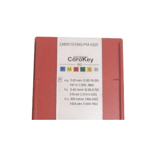 10PCS CARBIDE INSERT LNMX191940-PM 4325