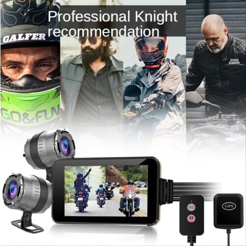 1080 p motorcycle recorder WIFI waterproof double tape line before and after the hd touch screen control driving recorder