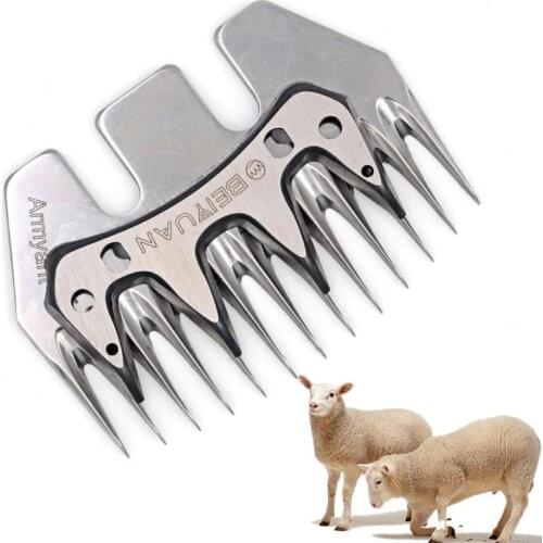 13 Tooth Sheep/Goats Shearing Clipper Blade Straight/curved Cutter Blade for Sheep Wool Electric Shear Scissors Livestock Sheep