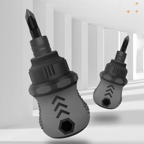 2 in 1 Mini Screwdriver Dual-Use Screwdrivers Telescopic Labor-Saving Removable Screwdriver Double-Head Screw Driver Hand Tools