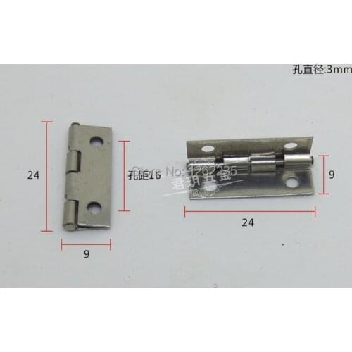 24 * 9 * 0.5 mm stainless steel 1 inch small hinge, 90 degrees wholesale stainless steel hinge