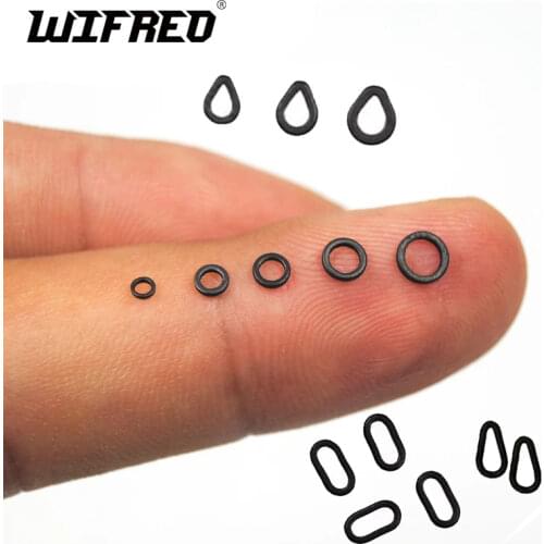 [ 30PCS] Flat Round Matt Black O Ring Carp Fishing Rig Terminal End Tackle Accessory 2mm 2.5mm 3.1mm Tippet Rig Ring