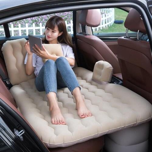 80% HOT SALES！！！Car Inflatable Multifunctional Travel Bed Vehicle Air Mattress Seat Rest Cushion