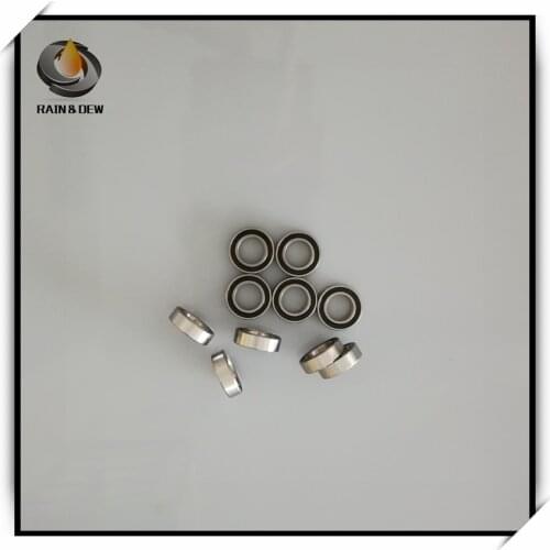ABEC-7 10pcs/lot S687 2RS 7x14x5 mm Stainless Steel deep groove ball bearings Miniature Mini bearing 7*14*5