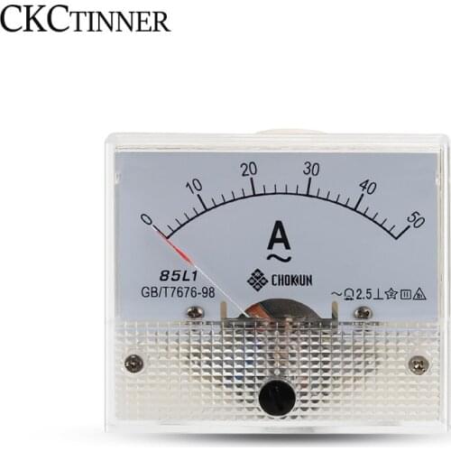1PCS 85L1-A 50A 75A 100A 150A 200A 250A 300A 400A 500A DC Analog Meter Panel AMP Current Ammeters Gauge