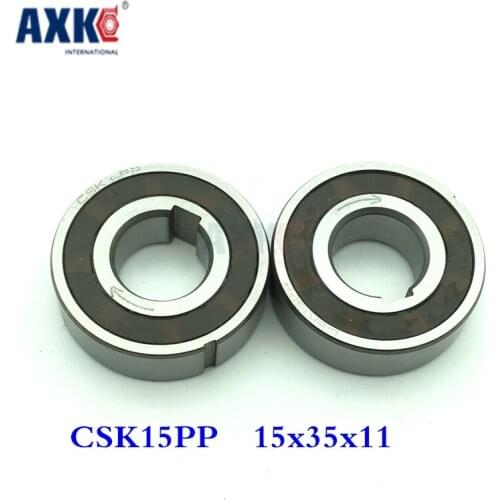 Free shipping 2pcs 6202 CSK15 CSK15PP BB15 one way clutch bearing 15x35x11 printer/Washing machine/printing machinery two groove