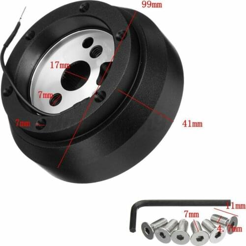 Quick Release Adapter Steering Wheel Hub Adapter Kit For Jeep Chevrolet Dodge GM Buick with 1PC Allen Keys 6PCS Fitment Screws