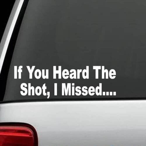 For GUN SIGHTS EY HUNTING DECAL STICKER CAR TRUCK SUV laptop Car Styling