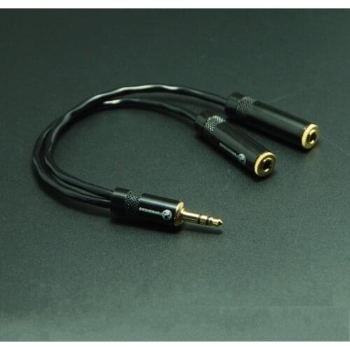 HIFI 3.5mm Headphone 1 to 2 Audio Extension Cable with Japan Original CANARE L-2B2AT High-fidelity Audio Signal Line 100% OFC