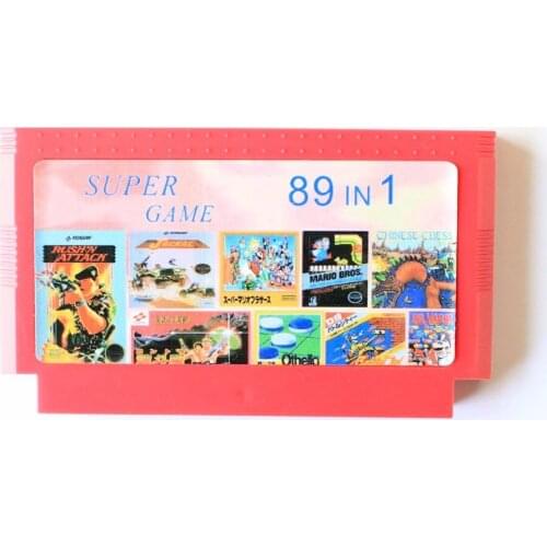 Hot Promotion Top Quality Game Cartridge 60 Pins 8 Bit Game Card - 89 IN 1