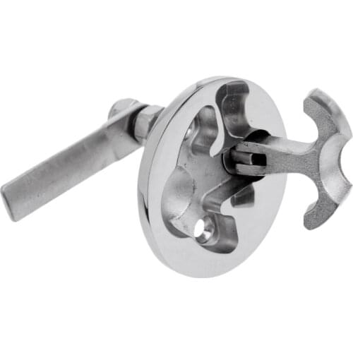 Round Flush Lift Pull Latch T-Handle for Boat Deck Hatch Door Cabinet Hardware - Non Locking - 316 Stainless Steel