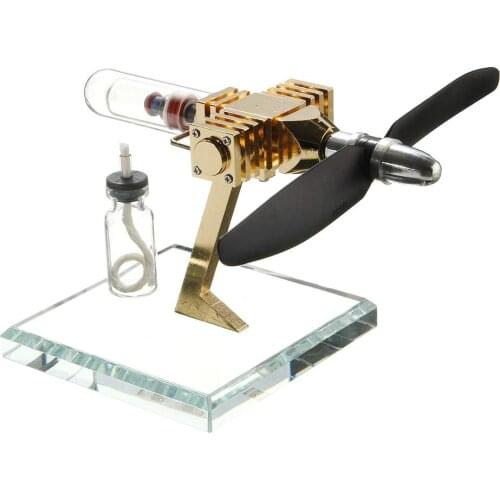 Aircraft Stirling Engine Generator Model Kit Physical Experiment Equipment Science Educational Toys Gift for Children Kids