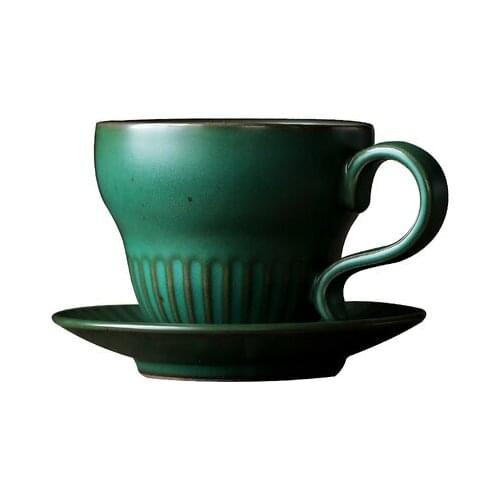 Travel Coffee Cup Set Ceramic Reusable Creative British Tea Cup and Saucer Porcelain Royal Tazas Cafe Home Drinkware QAB50BZ