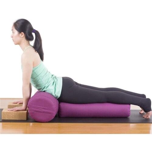 New High Elastic Strong Support Comfortable Yoga Pillow Yoga Bolster Yoga Cushion Pilates roller
