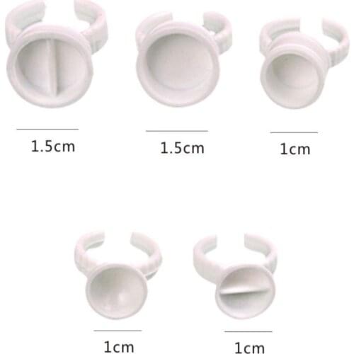 200pcs Disposable Permanent Makeup Ring No Divider Medium Size tattoo pigment holder Disposable ink cup tattoo pigments