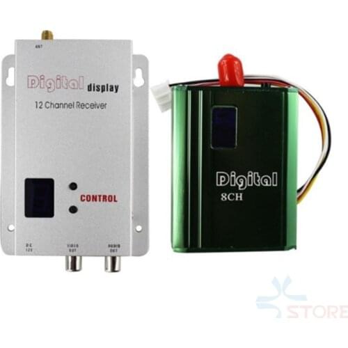 PARTOM 900Mhz 1.2Ghz 1.3Ghz 400mW 8CH Wireless Audio&Video AV transmitter and 12ch Receiver FPV Combo for RC