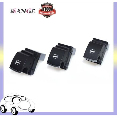 ISANCE 3 pieces Master Power Window Switch Fensterheberschalter Fit VW JETTA GOLF MK5 PASSAT CC TIGUAN 5ND959855 7L6959855B