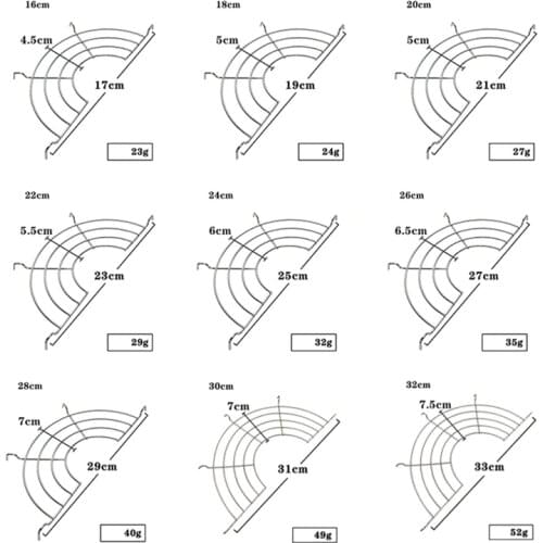 Kitchen Stainless Steel Semi-circular Oil Drain Rack Steaming Rack Heat Insulation Rack Home Cooking Fried Food Oil Drip Filter