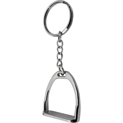 Simple Elegant Design Western Stirrup Keychain Key Ring Hanger Tool for Men Women Bag Decoration Equestrian Equine Horse Theme