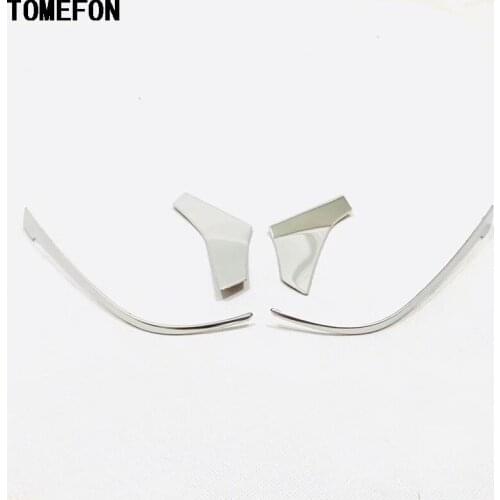 TOMEFON For Toyota Camry XV70 2017 2018 2019 Car Side Rear View Mirror Strip Cover Trim Auto Exterior Accessories ABS Chrome