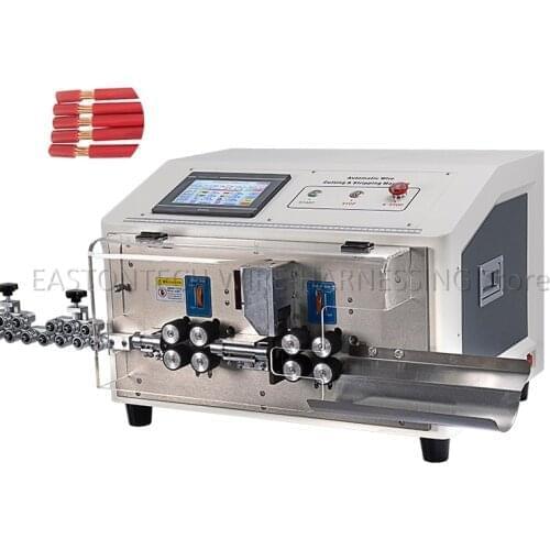 EASTONTECH EW-3095 Wire Stripping Machine With 8 Wheel Sheathed Wire Core Soft Electronic Audio Wire UL2464
