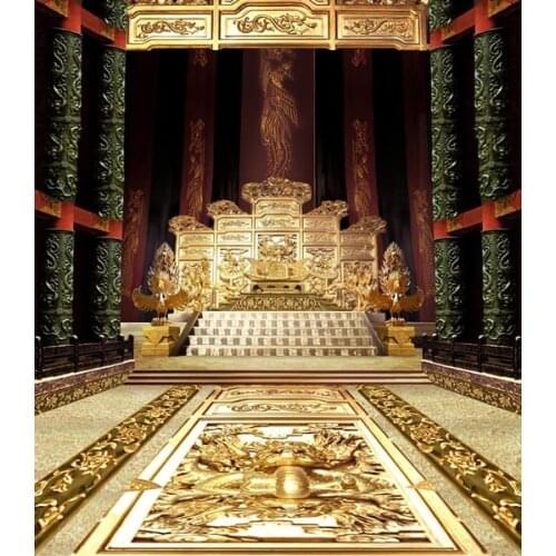 King palace golden throne photographic backgrounds vinyl art portrait backdrops photography in photo studio Accessories CM-7025