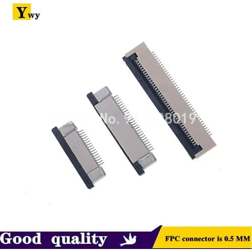10pcs/lot FPC connector 0.5MM 40P flip top and bottom 4p/5p/6p/8p/10P/12p/14p/16/20p/24P/26P/28P/30P/45P/50P/54P