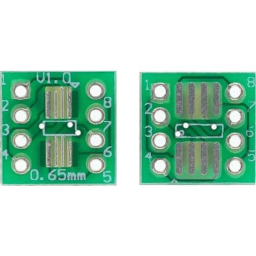 10PCS/LOT SOP8 MSOP8 SOIC8 TSSOP8 SOP8 turn DIP8 IC adapter Socket Adapter plate PCB