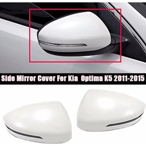2Pcs Car Side Mirror Cover Rearview Mirror Shell for Kia Optima K5 2011-2015