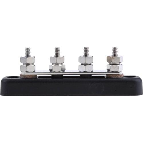 4 Point Bus Bar Electrical Terminal 100Amp Power Distribution Large Voltage