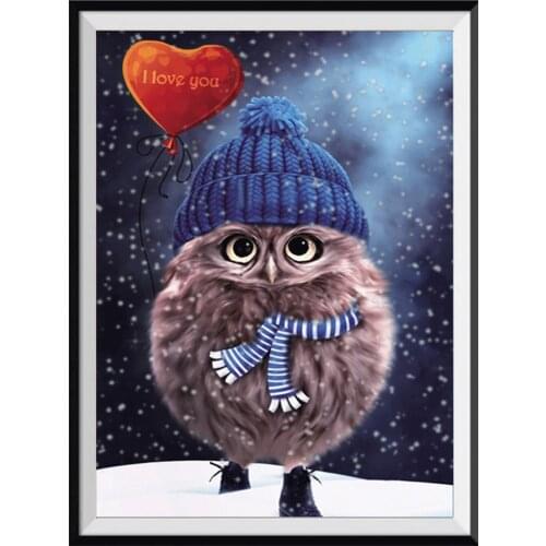 5D diamond painting owl stick diamond cross stitch animal DIY rhinestone mosaic picture with diamond decorative painting