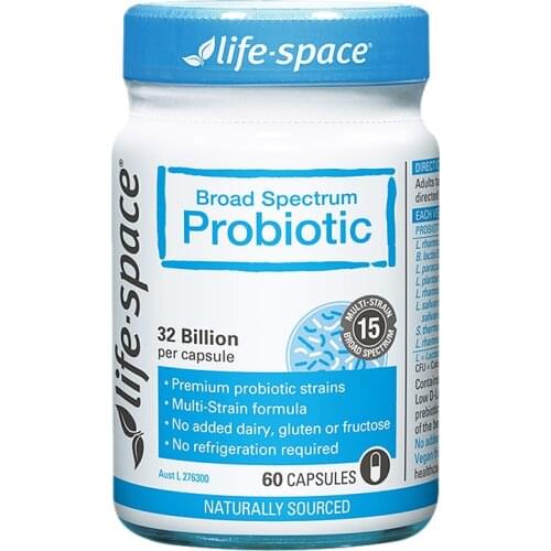 Australia Life Space Broad Spectrum Probiotic 60 Capsules Support Healthy Immune Digestive System