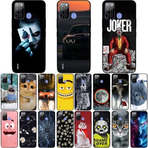 For ITEL A48 Case Wolf Silicon TPU Fundas for Itel A48 Cat Animal Shell Bag Housing Phone Cases